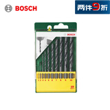 博世（BOSCH）金属麻花钻头套装（10件套）HSSR（1-10mm各一支）