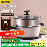 炊大皇 汤锅易洁不粘锅煲汤炖煮熬粥汤奶锅24cm 电磁炉通用 缤纷B50229