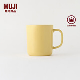无印良品（MUJI）炻瓷 马克杯 家用水杯 陶瓷杯 咖啡杯 办公室 浅黄色  500ml