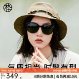 木九十太阳镜经典黑超显脸小墨镜女开车专用高清偏光太阳镜男SM1920313 C01 灰色
