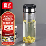富光尚宇系列单层闷茶玻璃杯 男女士水杯高硼硅玻璃杯子泡茶杯800ml