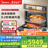 美的（Midea）嵌入式微蒸烤一体机GR6S石墨烯涡轮热风温湿智控微蒸烤炸炖5合一纯平全嵌55L烤箱 美的知味2.0R6S