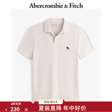 ABERCROMBIE & FITCH【舒适透气】男装25夏季新款经典小麋鹿POLO衫T恤KI124-5182 米色 S (175/92A)
