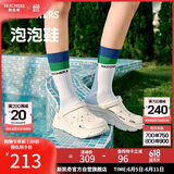 斯凯奇（Skechers）洞洞鞋女士夏季厚底外穿包头凉拖鞋透气软底拖鞋111127