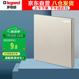 罗格朗（LEGRAND）开关插座面板 仕典米兰金系列无边框大面板空白面板