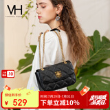 VANESSA HOGAN VH女包茵然软包系列复古太阳神斜挎包菱格链条腋下包小众单肩包