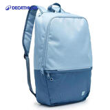 迪卡侬运动双肩包小背包男学生书包旅行IVO217L-牛仔蓝-4494135