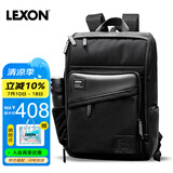 乐上（LEXON）电脑包双肩包15.6/16英寸笔记本商务大容量旅行男士背包书包黑色