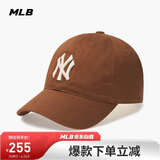 MLB帽子男女软顶棒球帽虞书欣明星同款运动鸭舌帽3ACP6601N-50BRL-F