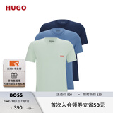 HUGO【打底T恤三件套】男士春夏棉质徽标短袖T恤 983 L