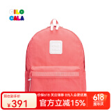 CILOCALA双肩包女M+号登山包校园电脑包大容量旅行包上班出游背包帆布书包 PINKY