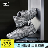 美津浓（MIZUNO）【RACER S】软底轻便运动跑步鞋男女同款缓震透气休闲慢跑鞋 24/野鸽灰 40 (255mm)