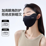 MissWiss修容立体防晒紫外线透气口罩护眼角高颜值2025新款面罩女 漫暮黑