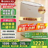 格力（GREE）除湿机/抽湿机家用卧室客厅低噪除潮除霉可干衣单间40平除湿器20升/天智能控湿24H定时DH20EF
