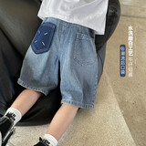 海妈家男童短裤夏季2026新款童装五分裤中大童童裤子男孩儿童牛仔裤夏装