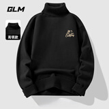 GLM毛衣男秋冬季保暖长袖内搭半高领加厚打底衫男士针织衫