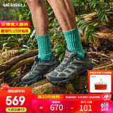 迈乐（Merrell）官方店男女款户外登山徒步鞋减震MOAB 3迈越者轻量防滑耐磨透气 J035881黑灰（男） 42
