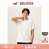 HOLLISTER24夏款经典小海鸥情侣基础款短袖T恤男装女装KI324-4042 白色 XL (180/116A)