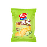 亲亲（Qinqin）膨化休闲零食大包装虾条薯片任选经典口味怀旧膨化洋葱圈薯条 薯片清新黄瓜味
