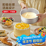 杰凯诺 烘焙工具 阳极戚风蛋糕模具 慕斯模具 活底圆形铝模8寸
