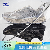 美津浓（MIZUNO）【RACER S】软底轻便运动跑步鞋男女同款缓震透气休闲慢跑鞋 18/脏脏银 36 (225mm)