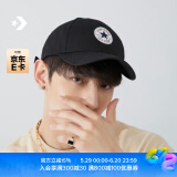 匡威（Converse）官方 男女同款经典星星贴片棒球帽运动帽10022134 10022135-A01/黑色 OSFA