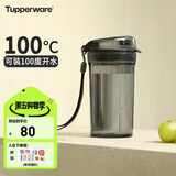 特百惠（Tupperware）晶彩mini塑料杯280ML 男女学生夏季水杯子儿童双饮口便携 酷炫黑