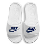 耐克NIKE外穿男拖鞋一字VICTORI休闲鞋CN9675-102白44