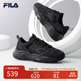 FILA斐乐男鞋男子跑鞋MARS II火星二代复古运动鞋减震男鞋 黑-BK 40.5