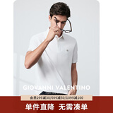 卓凡尼·华伦天奴（GIOVANNI VALENTINO）凉感夏季短袖POLO衫男士休闲保罗翻领T恤衫棉质透气上衣