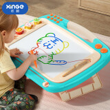 欣格超大号儿童磁性画板玩具加大加宽3-6岁男孩女孩DIY绘画涂鸦板婴儿可擦写可珠算写字板宝宝生日礼物 绿色