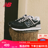 NEW BALANCE NB574官方休闲鞋男鞋女鞋夏季透气复古拼接经典百搭舒适运动鞋 黑色 ML574EVB 39.5 (脚长24.5cm尺码详询客服)