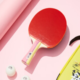 双鱼乒乓球拍初学成人儿童专业级兵兵乓球拍横拍全能型直拍成品拍单拍 【一星级初学全能型】长柄横单拍