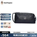 暇步士（Hush Puppies）手包真皮男士钱包植鞣皮真皮手抓包大容量手拿包礼物送男友送老公 黑色