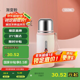 贝瑟斯小钢炮保温杯男女生不锈钢泡茶带盖高档茶水分离罗马杯粉色550ml