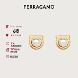 菲拉格慕（Ferragamo）女士黄铜/玻璃耳钉0696454 礼物 送女友