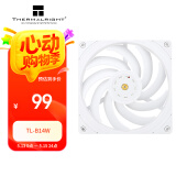 Thermalright(利民)  TL-B14W 14CM 白色性能级风压扇 1500转速PWM  S-FDB V2轴承 三次元动平衡 