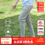 思凯乐（SCALER）速干裤男弹力透气直筒休闲运动长裤女F3514408 青石绿-女 M 