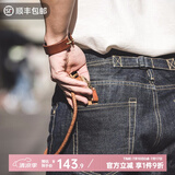 马登工装 美式重磅赤耳丹宁牛仔裤男马毛皮牌原牛阿美咔叽直筒休闲裤 靛蓝 32 150-160斤