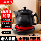 一壶百饮中药锅煎药壶养生壶中药壶全自动分体式熬药电砂锅电药锅陶瓷智能煮药壶中药煲药熬药罐中药电煎壶 （小容量） 3L 壶+红底座