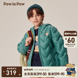 PawinPaw【三防松软小熊】卡通小熊童装秋冬新男女童轻薄羽绒服 Green绿色/40 140 cm 充绒量67.9g