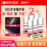 【180天密发装】威郎中 米诺地尔搽剂2%浓度60ml*6瓶 严重脱发男女防脱生发育液 治疗脱发斑秃发际线增长产后脱发育发
