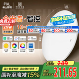 FSL佛山照明卧室吸顶灯LED全光谱餐厅灯护眼智能灯具智薄25W包安装
