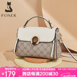 金狐狸（FOXER）女士包包女包大容量单肩斜挎包手提妈妈包520情人节礼物送女友