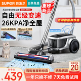 苏泊尔（SUPOR）卧式吸尘器家用大吸力地毯清洁开荒保洁大功率家庭吸尘器小型带一键收线 EVCC-89AS