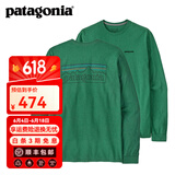 巴塔哥尼亚（Patagonia）男士混纺棉轻便logo潮流圆领长袖T恤卫衣L/S P-6 Logo 38518 POHL M
