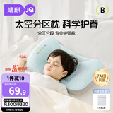 婧麒（JOYNCLEON）婴儿枕头分区宝宝枕护颈神器6个月以上儿童枕头 蓝1-3岁Jyp178139