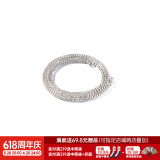 马登福叔 美式复古925纯银简约长款项链男女阿美咔叽潮流百搭工装吊坠配饰 圆盒子项链