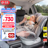 感恩儿童安全座椅0-4-12岁360度旋转 ISOFIX 瑞亚绅士灰