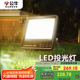 公牛（BULL）LED投光灯路灯工地灯庭院灯露营灯 IP65防水150W-3000K暖白光